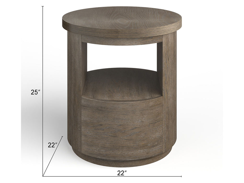 Bosley - Round End Table - Porpoise