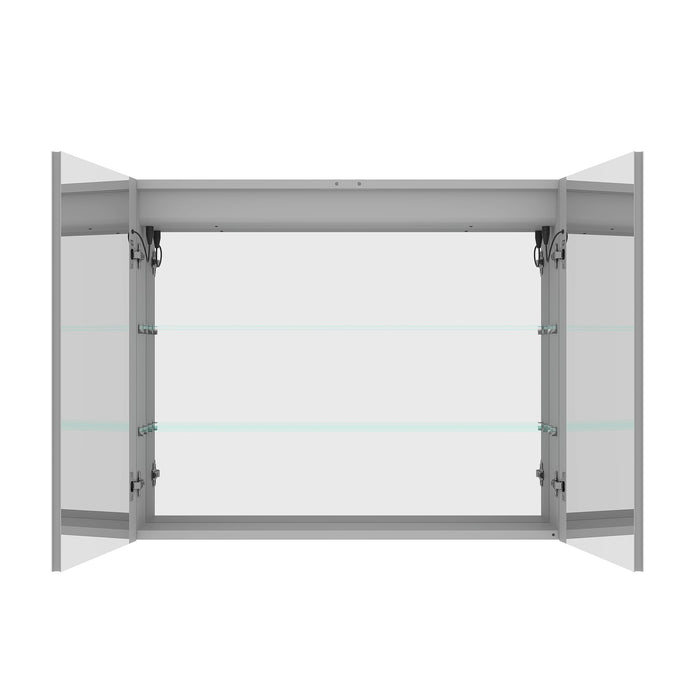 Medicine Cabinet With LED Vanity Mirror, Anti-Fog, Waterproof, Dimmable With Touch Switch