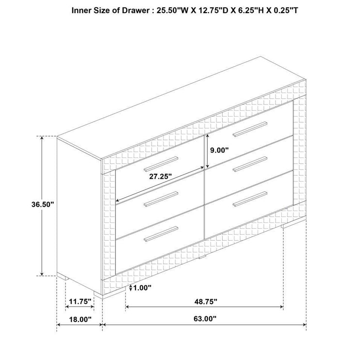 Ives - 6-Drawer Dresser