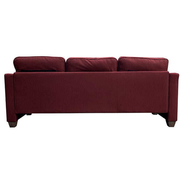 Cleavon II - Reversible Sectional Sofa & Ottoman With 2 Pillows - Red Linen