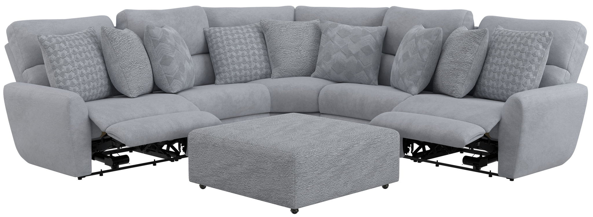 Majesty - Deep Seating Power Reclining Sectional And Ottoman