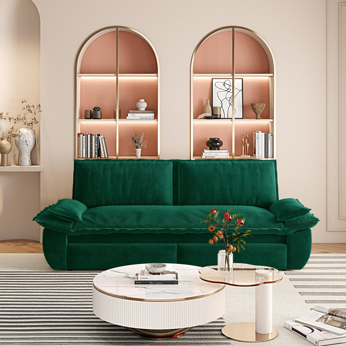 Queen Pull Out 3 In 1 Convertible Sleeper Sofa, Multi-Functional