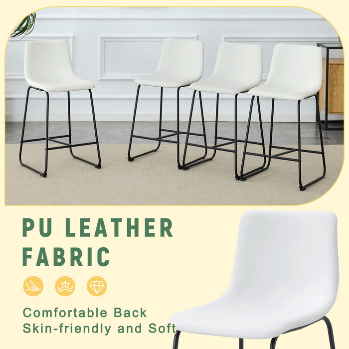 Retro Bar Chairs, Comfortable Stools (Set of 2)