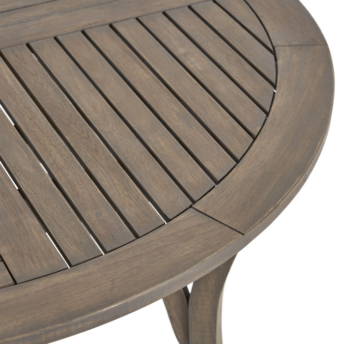 Hermosa - Outdoor Acacia Wood Table Circular Design