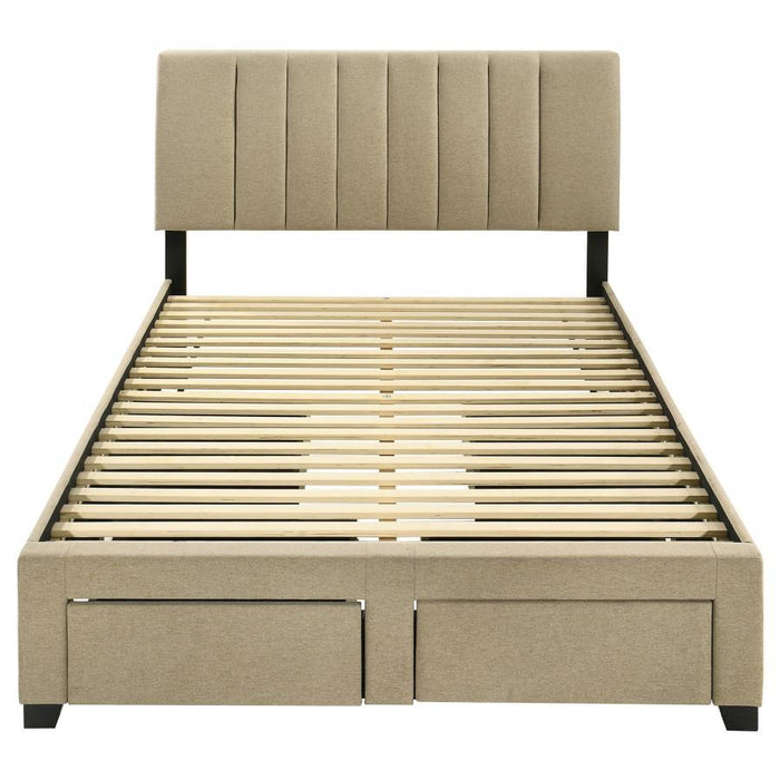Wheatland - 4-Drawer Upholstered Storage Bed