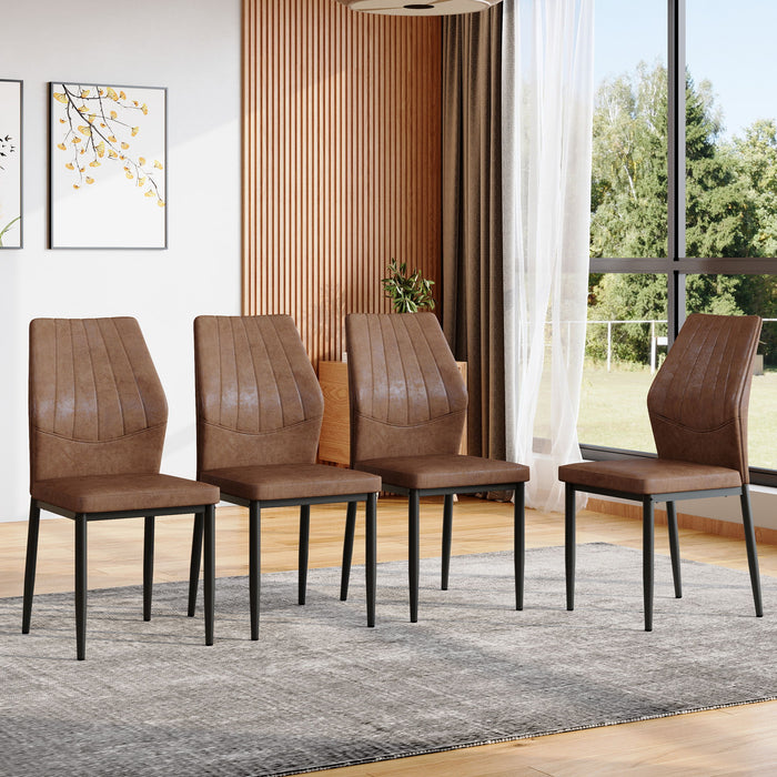 Dining Chairs With Shell Pattern, Comfort And Style
