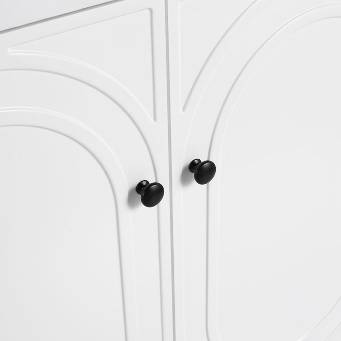 Modern Freestanding Bathroom Vanity With Soft Close Cabinet Doors