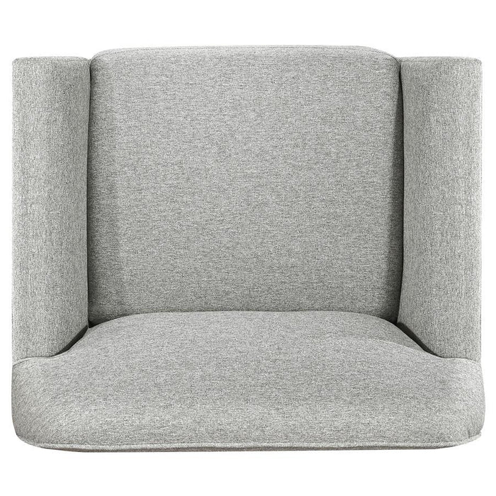 Vaughn - Fabric Upholstered Flared Arm Accent Chair - Gray