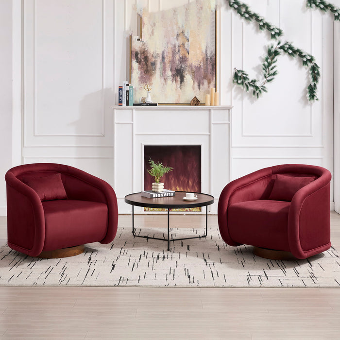 Swivel Accent Chair With 360 Degree Rotating
