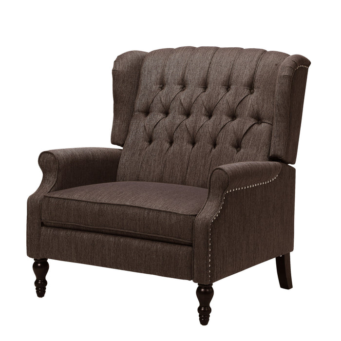 Dunham - Contemporary Fabric Tufted Oversized Pushback Recliner
