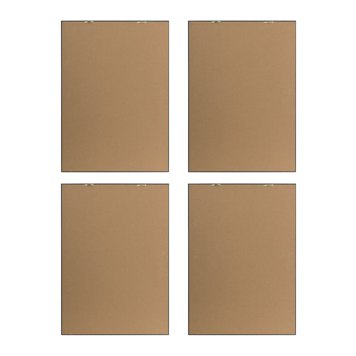 Botanical And Fern Wall Art, Wall Decor For Living Room Dining Room Entryway (Set of 4) - White / Black