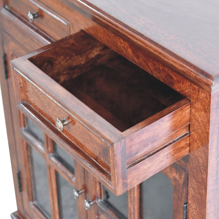 Glazed Cabinet - Cherry