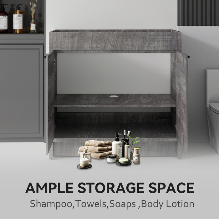 Freestanding Bathroom Vanity Cabinet With Soft Close Doors, Cabinet Only