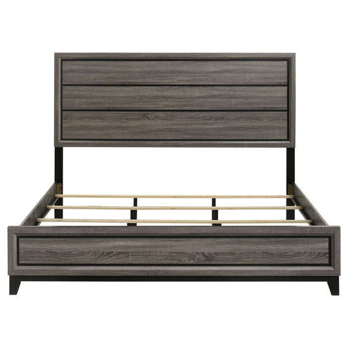 Carina - Eastern King Bed - Oak