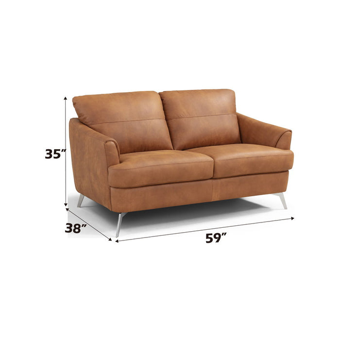 Safi - Loveseat - Cappuccino Leather