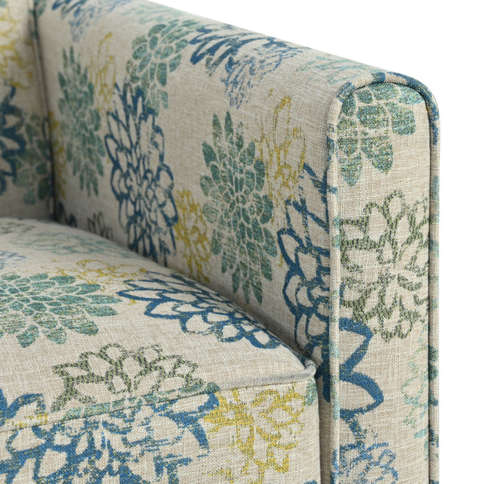 Push Back Upholstered Recliner Armchair