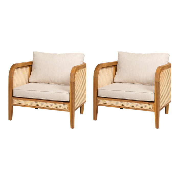 Kirkby - Bohemian Outdoor Patio Cushioned Arm Chair