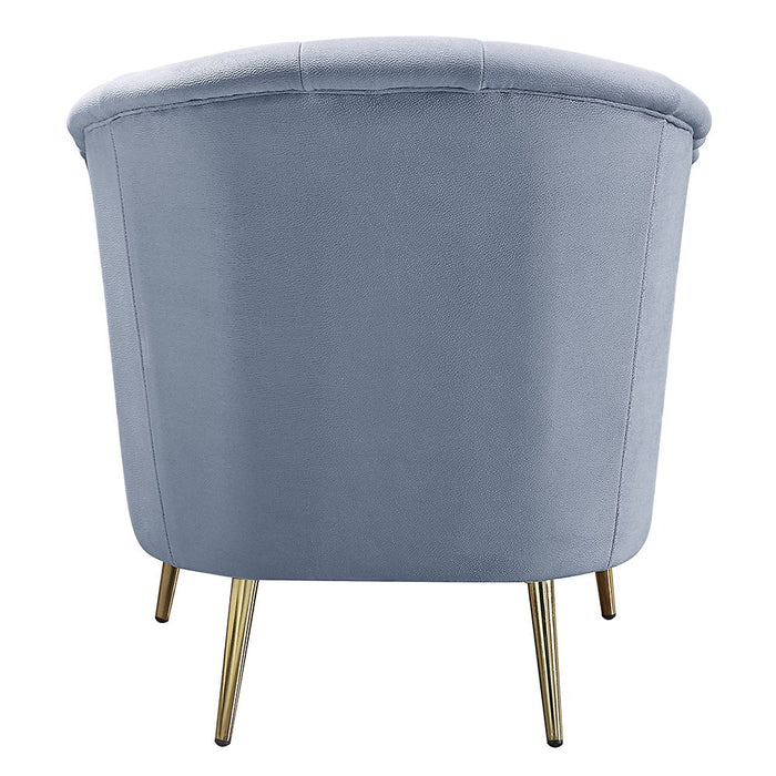 Bayram - Chair - Light Gray Velvet