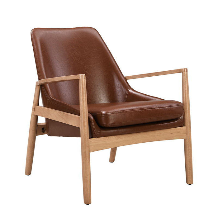 Mid-Century Modern Accent Armchair With High Back