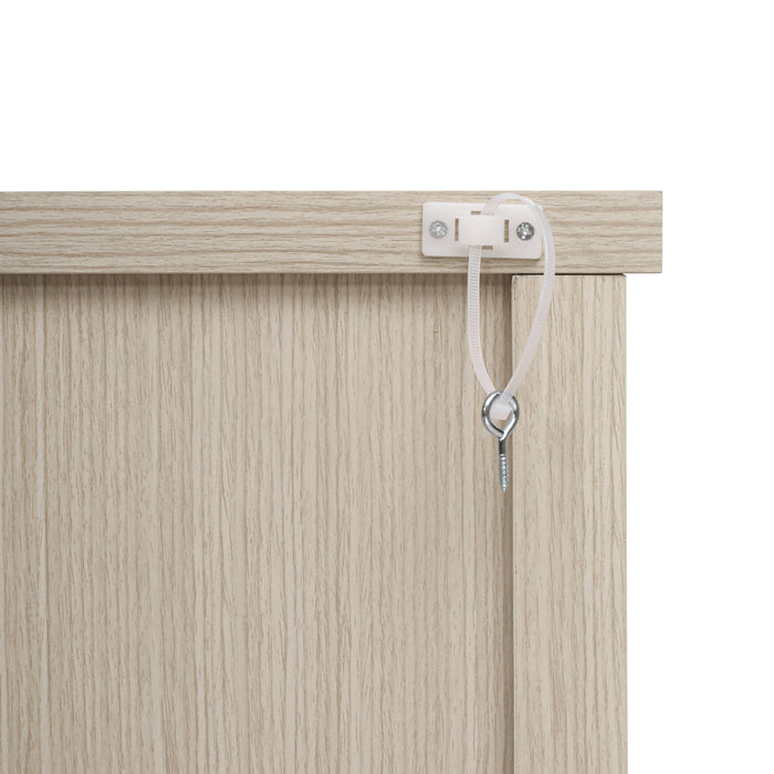 Modern Storage Cabinet With 4 Doors & Adjustable Shelves