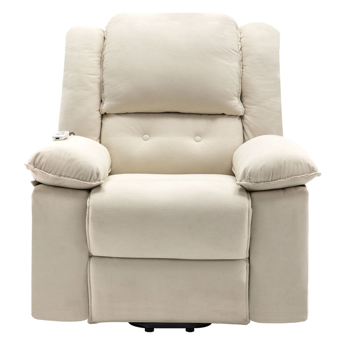 Massage Recliner Power Lift Chair With Adjustable Massage And Heating Function
