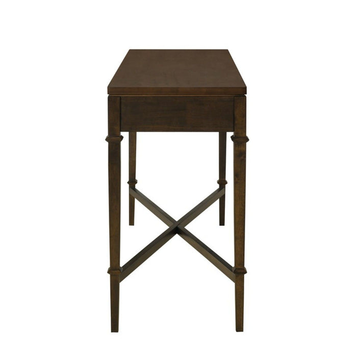 Fluted - 2 Drawer Storage Console Table - Brown