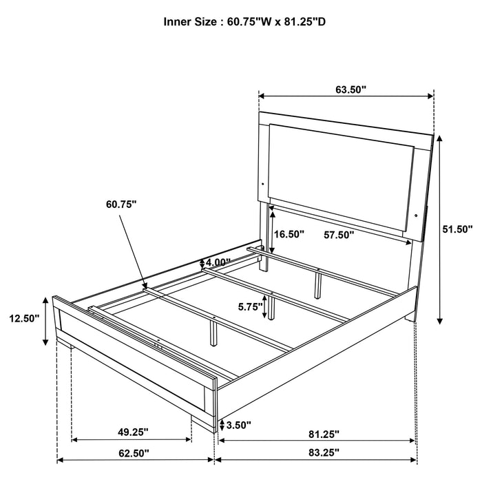 Lincoln - Bedroom Set With LED Headboard