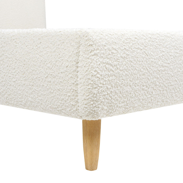 Roman - Curved Headboard Upholstered Platform Bed