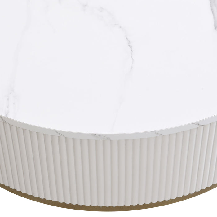 Modern Round Table With Drawers