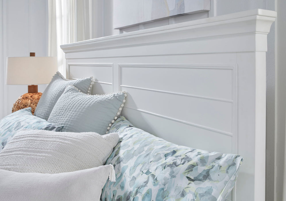 Charleston - California King Panel Bed - White Dove