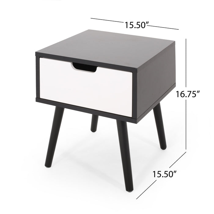 2 Toned Particle Board End Table