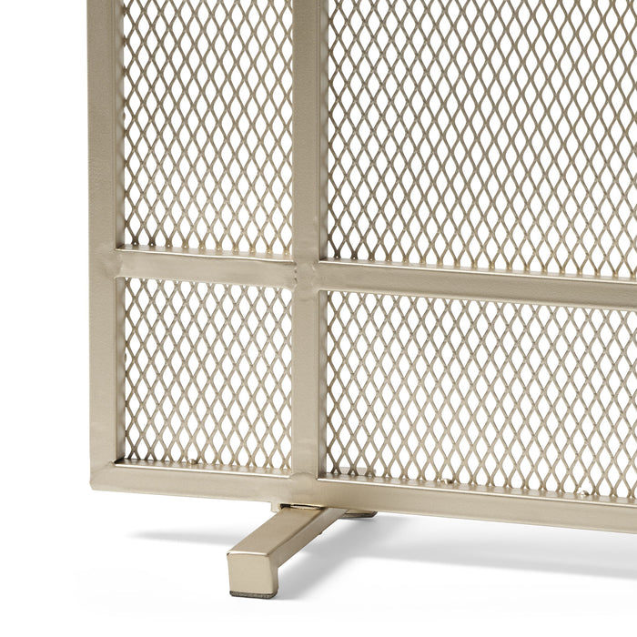 Elegant Iron Fire Screen For Fireplace Protection
