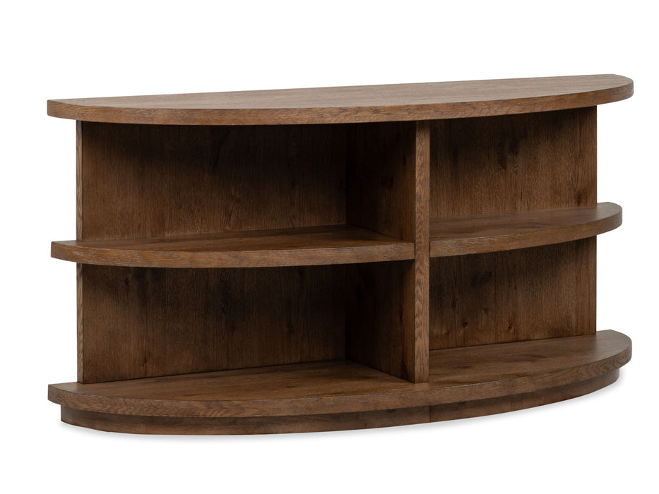 Oswald - Demilune Sofa Table - Brown