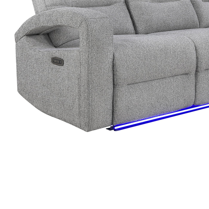 Isolde - Power Recliner, LED Lighting - Gray