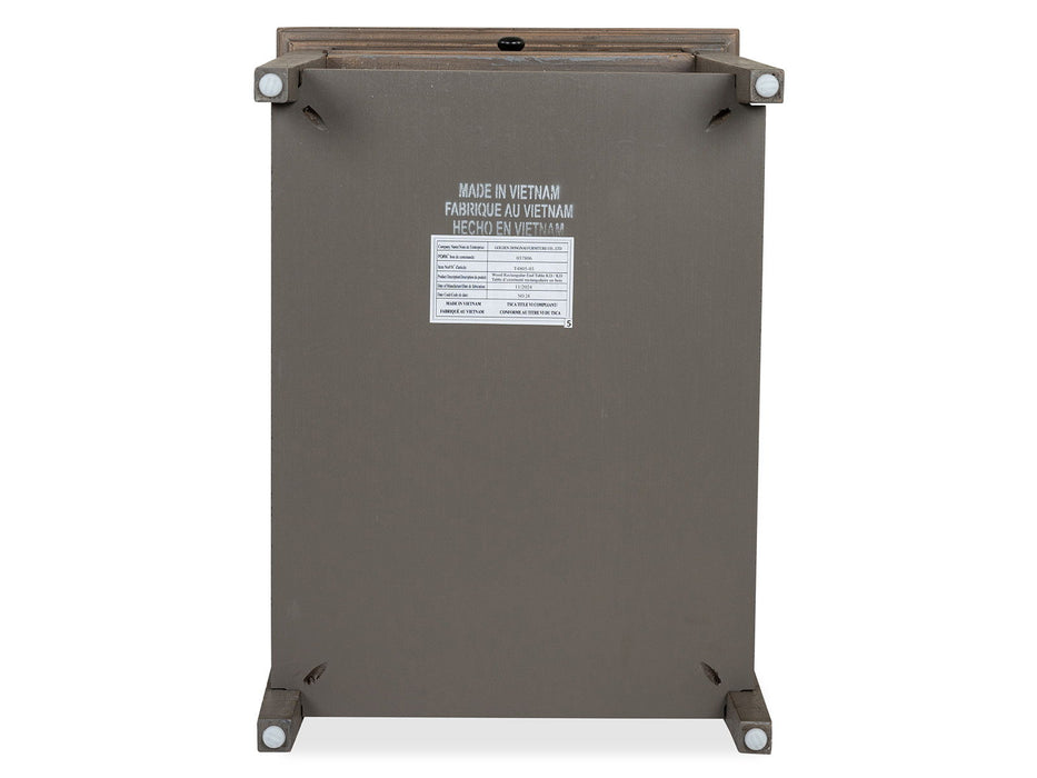 Paxton Place - Rectangular End Table - Dovetail Gray