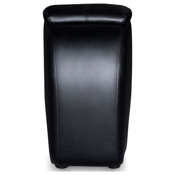 Franky - 7 Piece Seater Home Theater Set, Reclining Chairs & Storage Consoles - Black