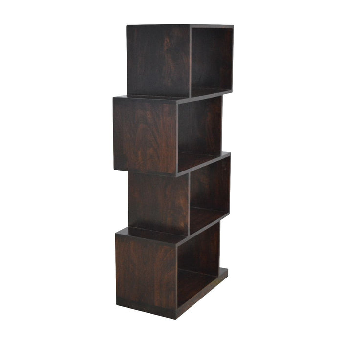Zig Zag Display Unit - Antique Brown