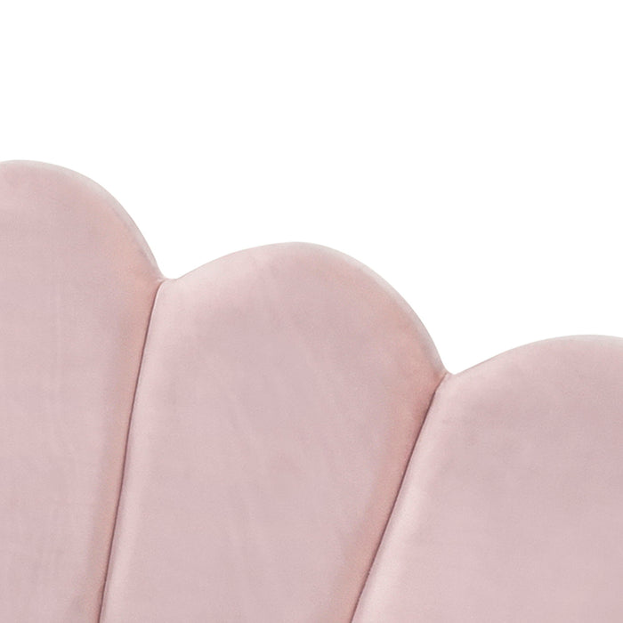 Upholstery Daybed Frame With Shell Shaped Backrest