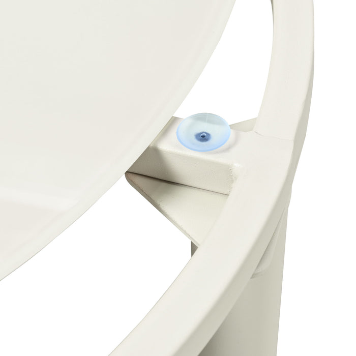 6 Piece Patio Set, Half Moon Outdoor Sectional Sofa With 2 High Low Coffee Tables, 4 Pillows & Cushions