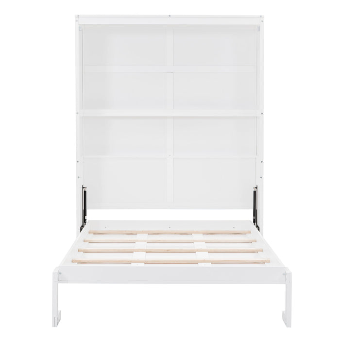 Murphy Wall Bed With Shelves, Space Saving