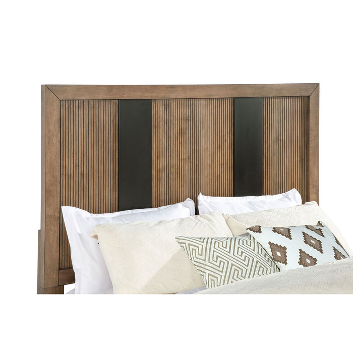Moraga - 2 Drawer Queen Storage Bed - Ash Brown