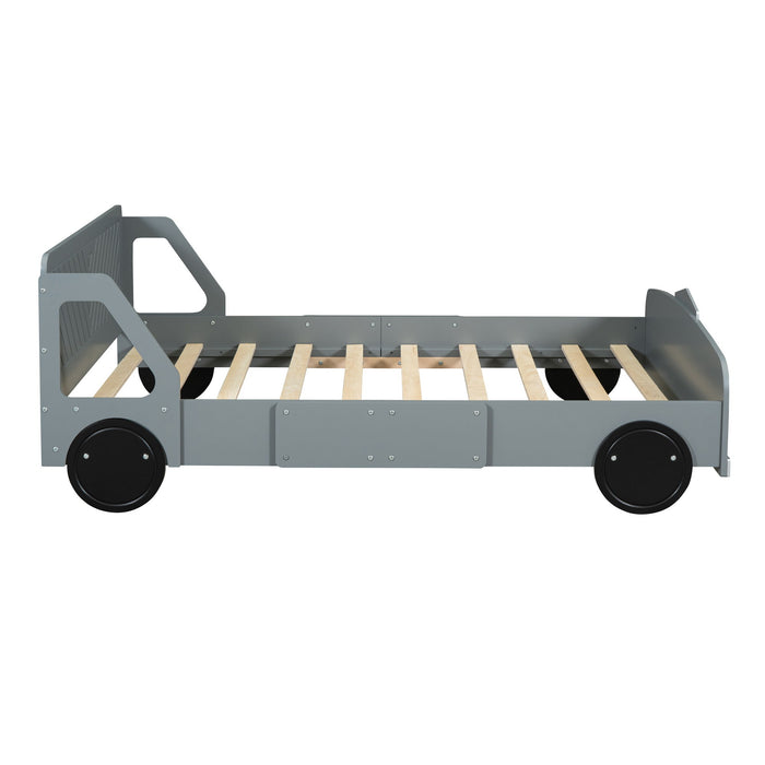 Car Shaped Platform Bed With Wheels