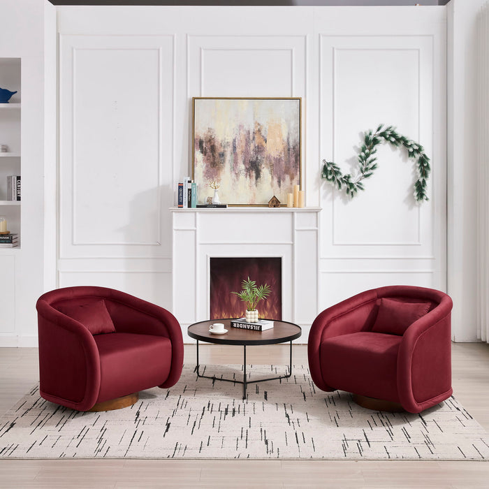 Swivel Accent Chair With 360 Degree Rotating