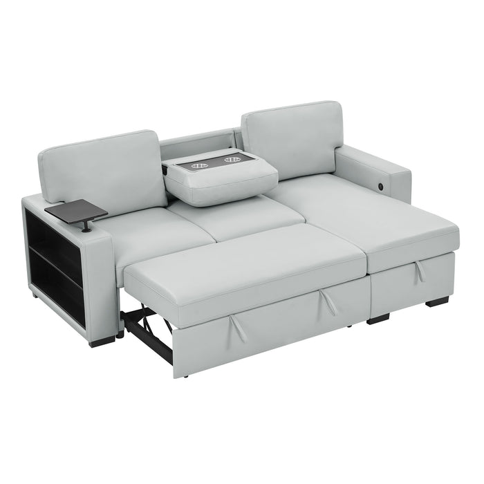 Tracey - Sofabed With Pullout - Silver