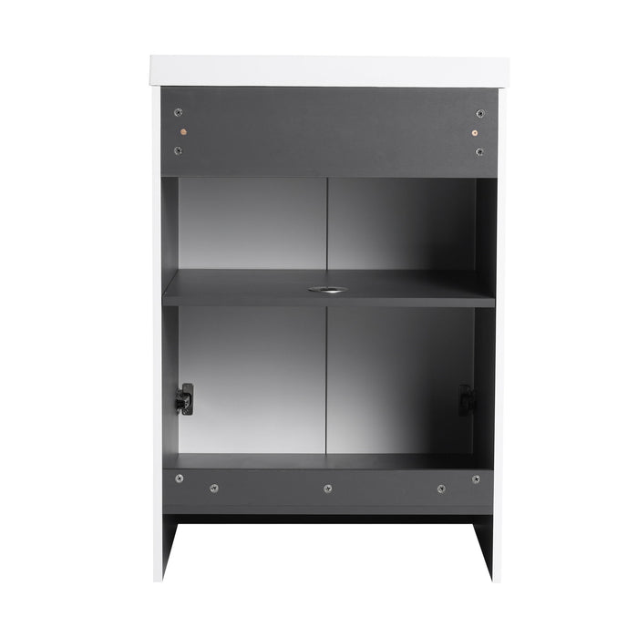 Modern Freestanding Bathroom Vanity With Soft Close Cabinet Doors