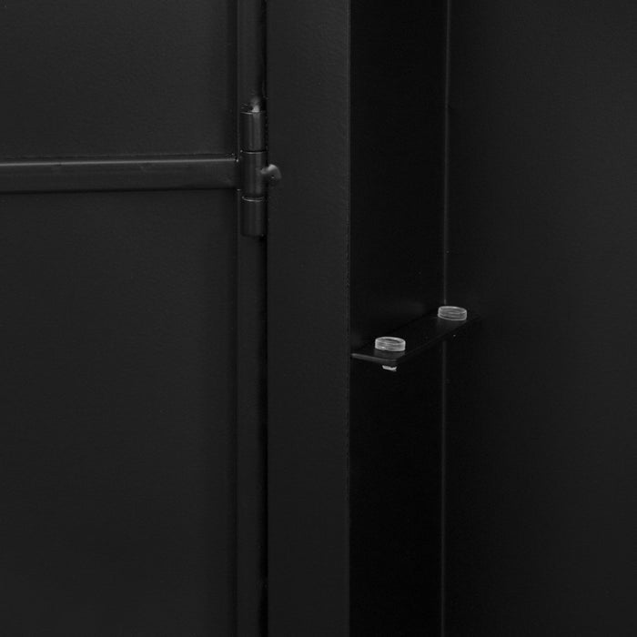 Rectangle Medicine Cabinet Mirror Bathroom Mirror With Storage Wall Mounted Medicine Mirror Cabinet With LED - Black