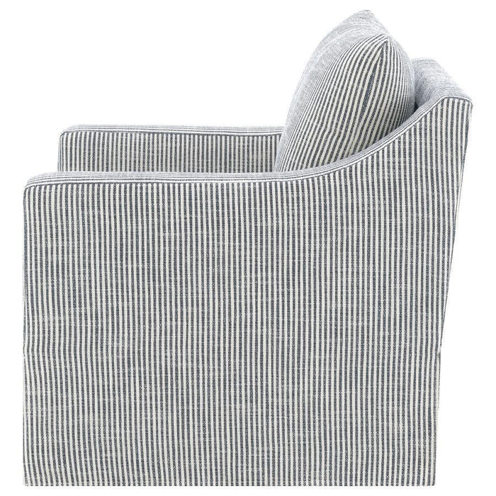 Winter - Upholstered Sloped Arm Accent Swivel Chair