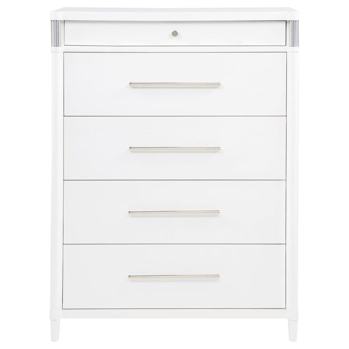 Gracemont 5-drawer Bedroom Chest of Drawers White
