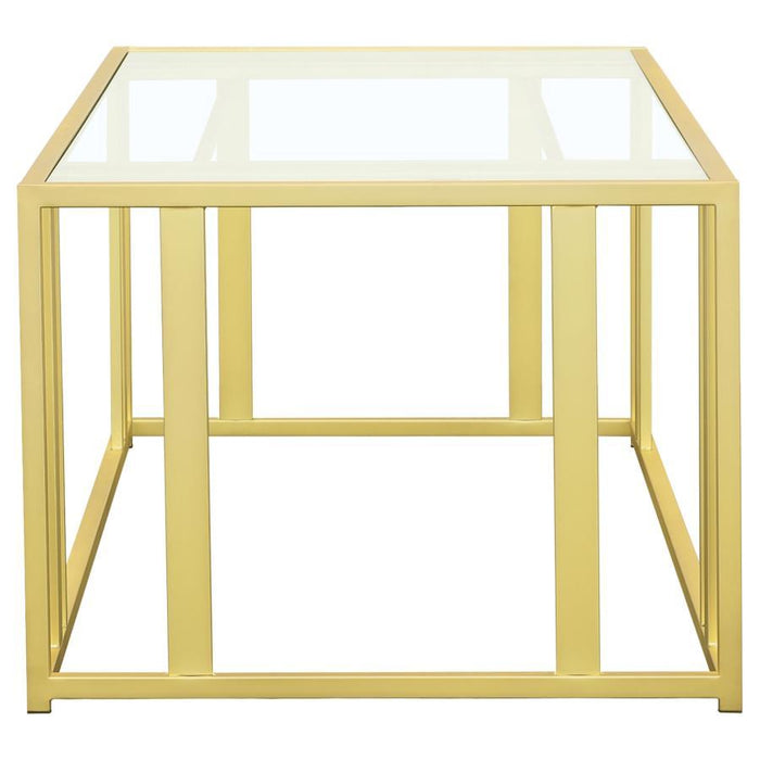Adri - Rectangular Glass Top Coffee Table
