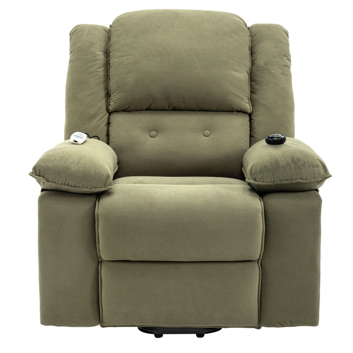 Massage Recliner Power Lift Chair With Adjustable Massage And Heating Function